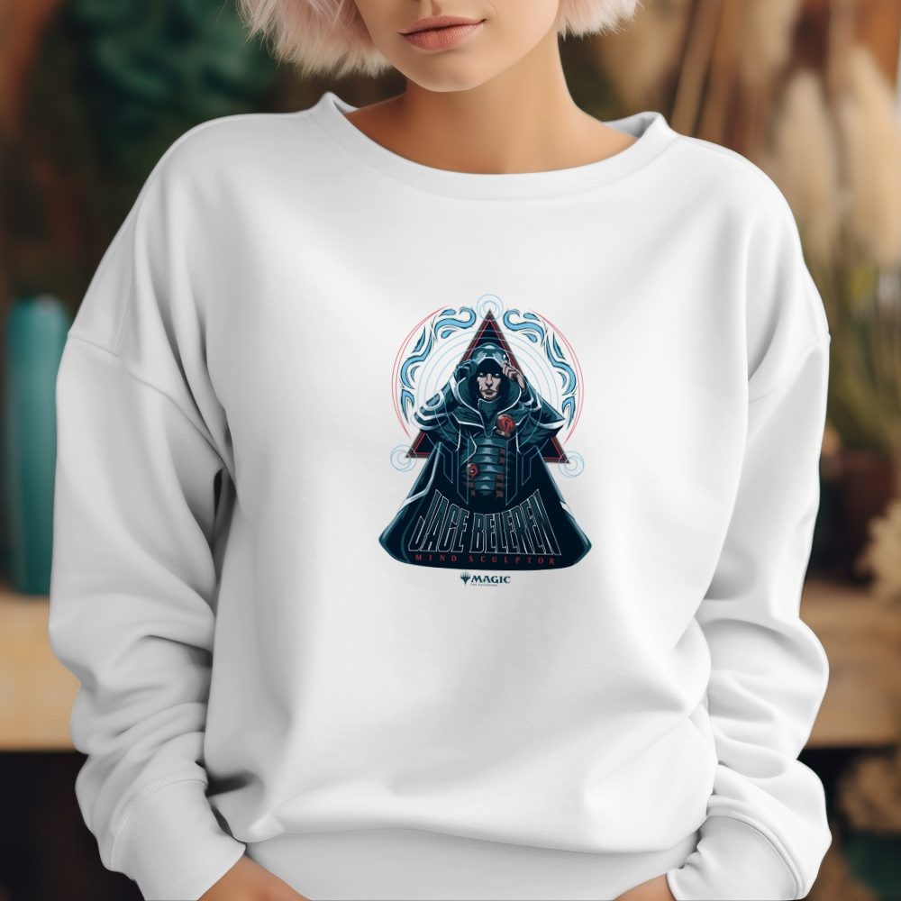 Sweat oversize coton bio Femme Magic The Gathering avec un design de MTG Jace Beleren