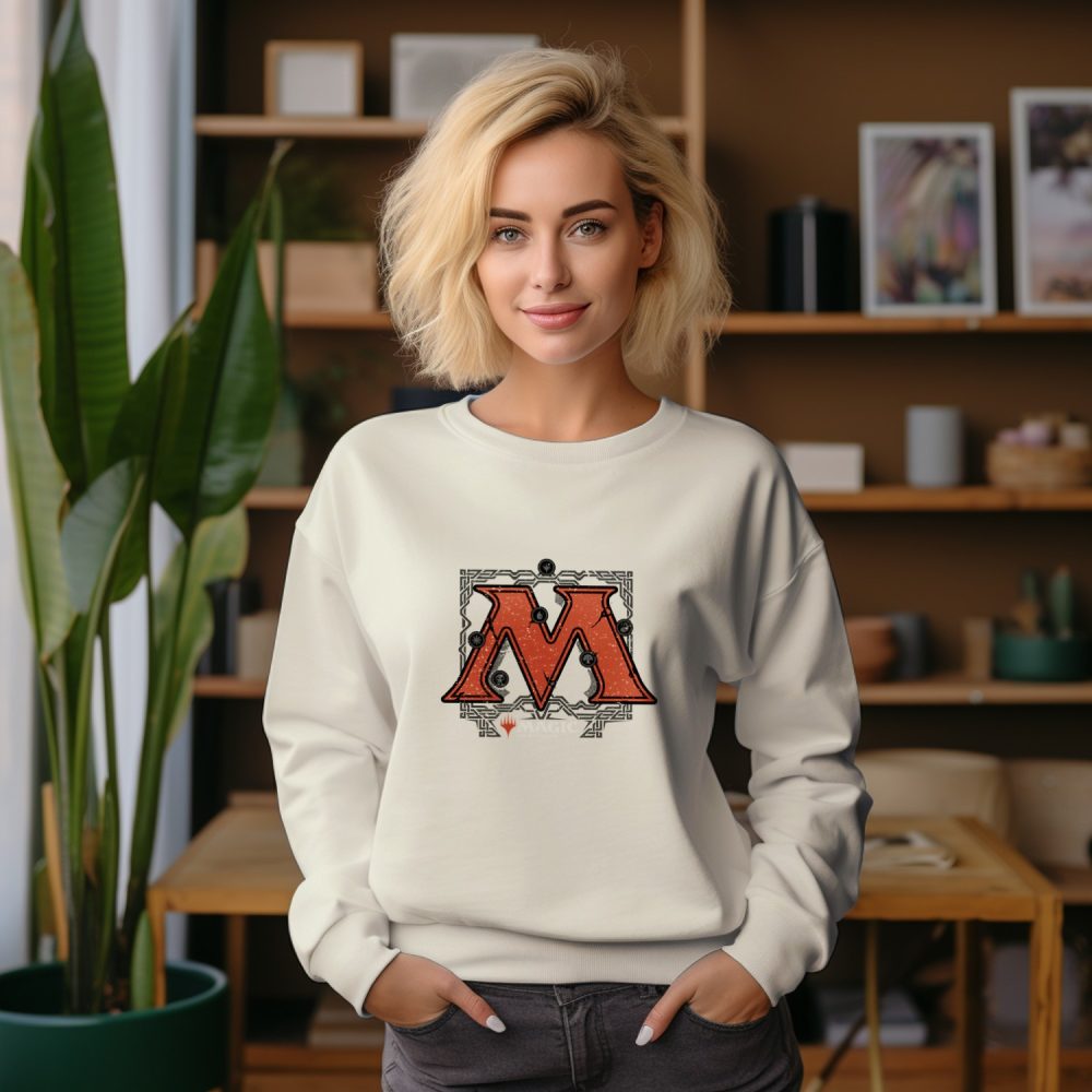 Sweat oversize coton bio Femme Magic The Gathering avec un design de MTG The M