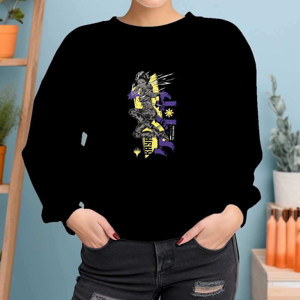 Sweat oversize coton bio Femme Magic The Gathering avec un design de MTG Kaya