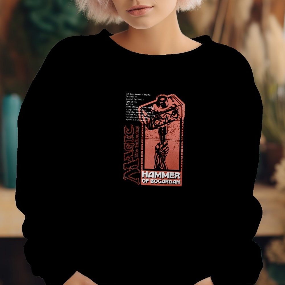 Sweat oversize coton bio Femme Magic The Gathering avec un design de MTG Hammer