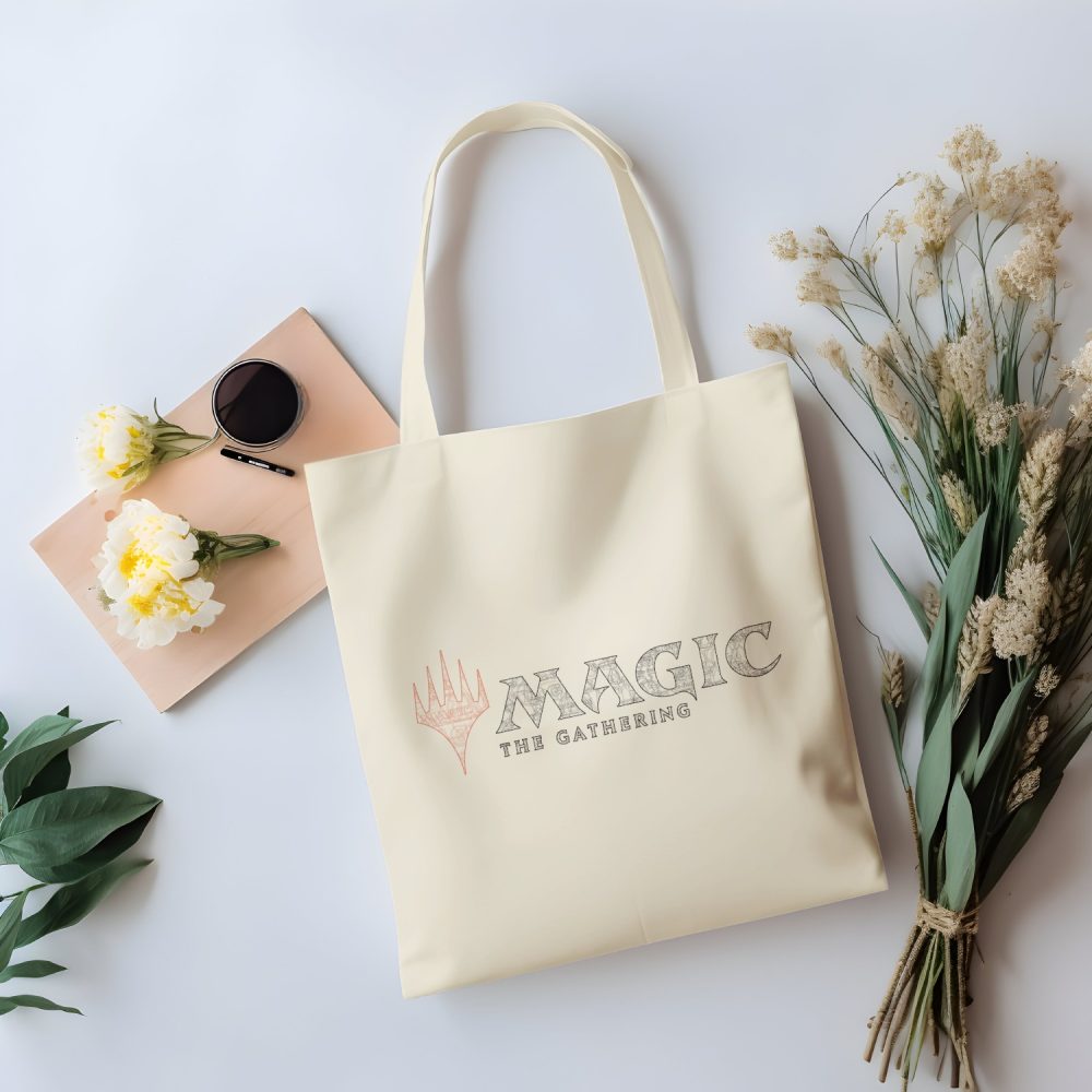 Tote bag coton bio Magic The Gathering avec un design de MTG Logo