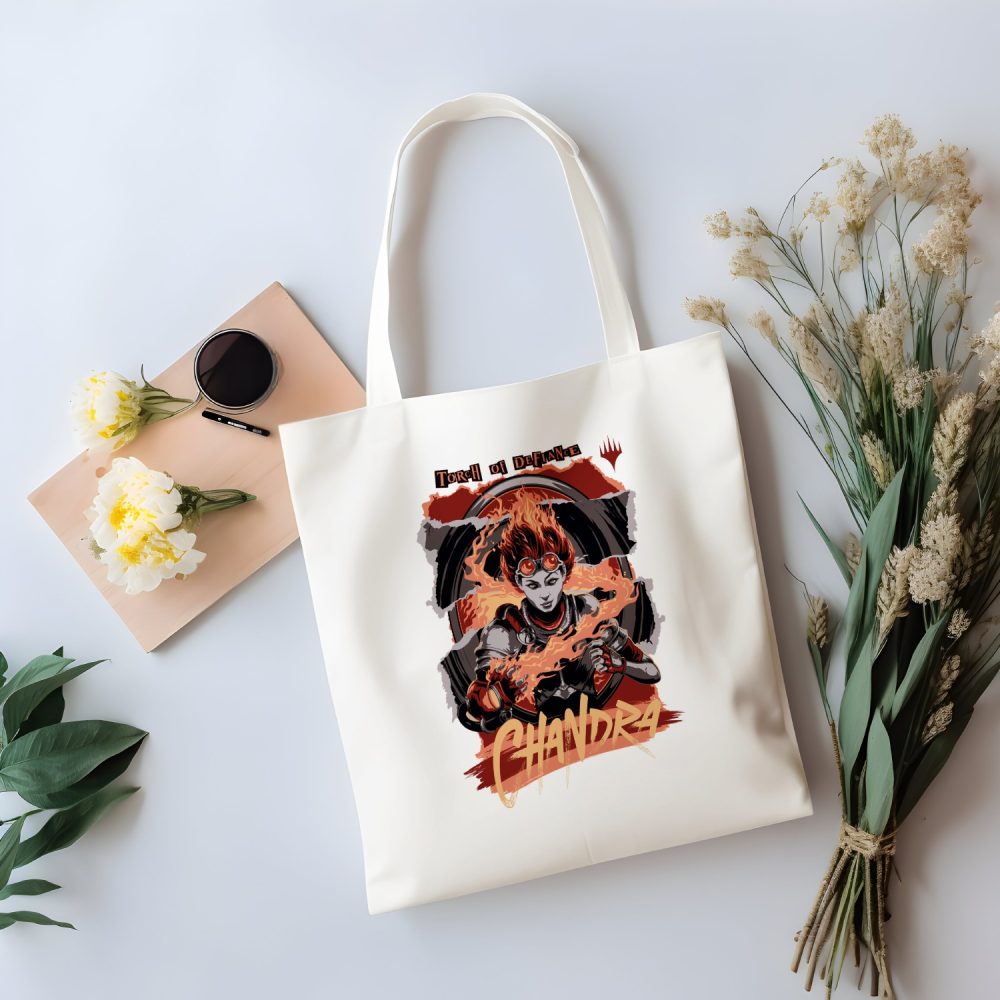 Tote bag coton bio Magic The Gathering avec un design de MTG Chandra