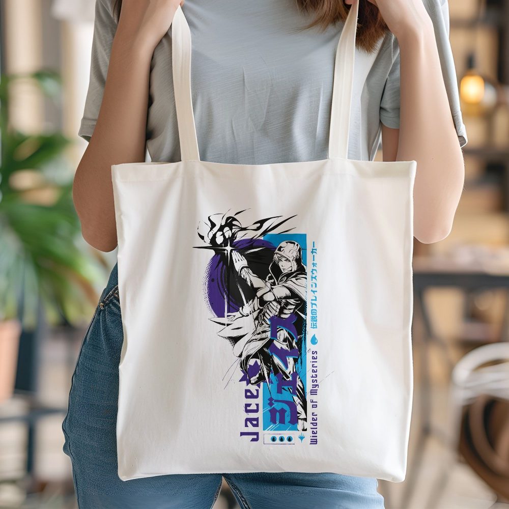 Tote bag coton bio Magic The Gathering avec un design de MTG Jace