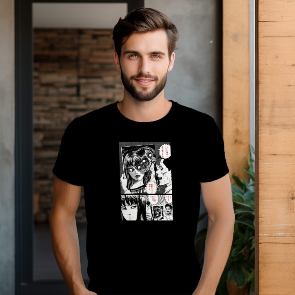 T-shirt Homme Junji Ito Collection avec un design de Junji Ito Collection Portrait