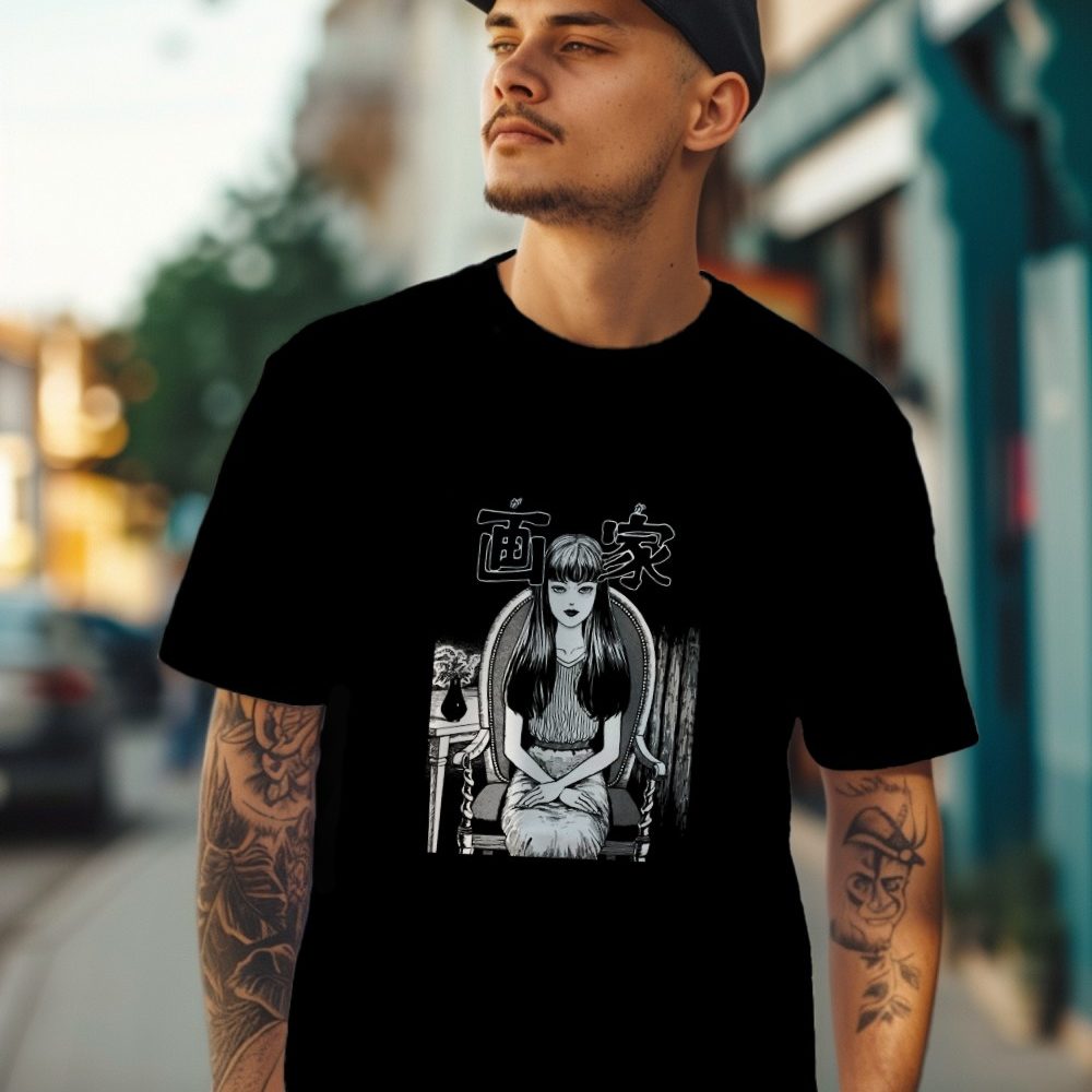 T-shirt Homme Junji Ito Collection avec un design de Junji Ito Collection Woman