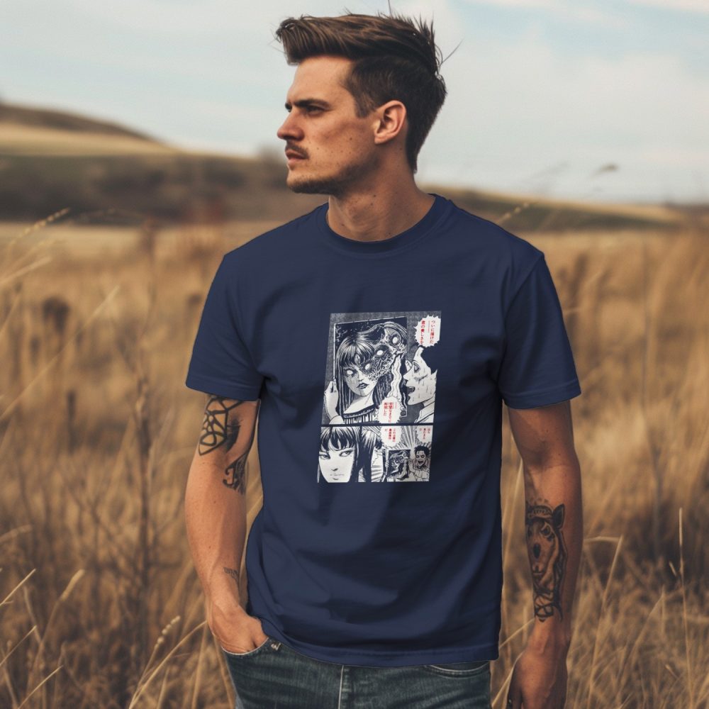 T-shirt Homme Junji Ito Collection avec un design de Junji Ito Collection Portrait