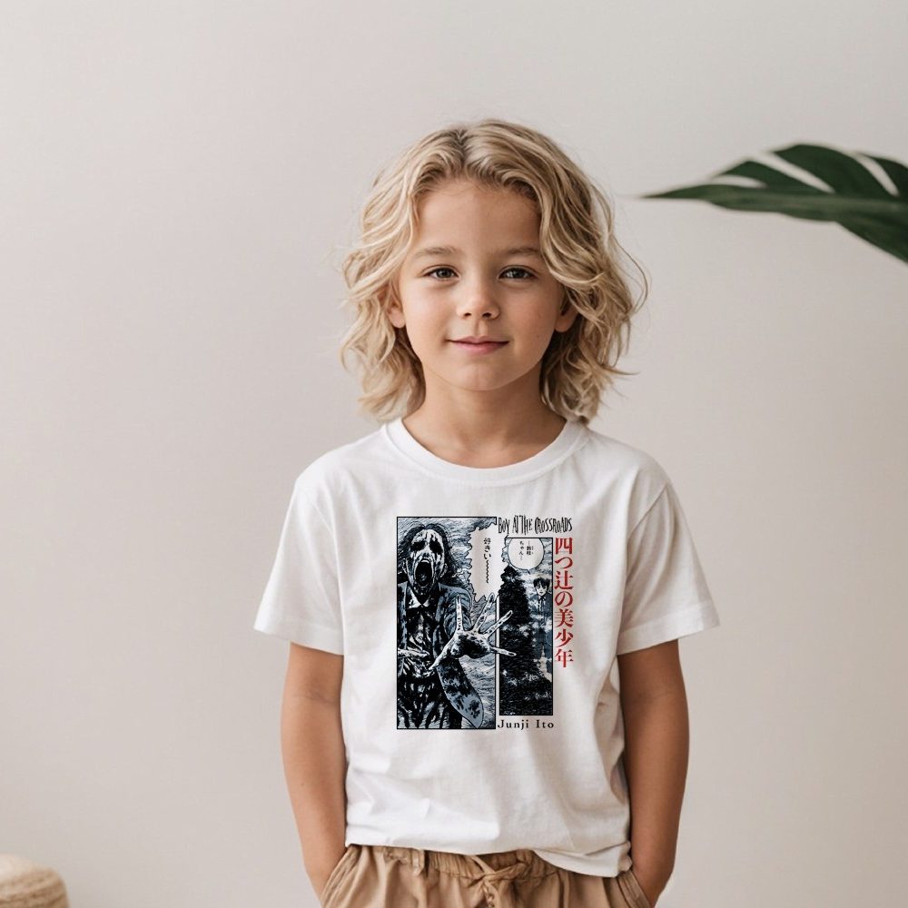 T-shirt Enfant Junji Ito Collection avec un design de Junji Ito Collection Crossroads BD
