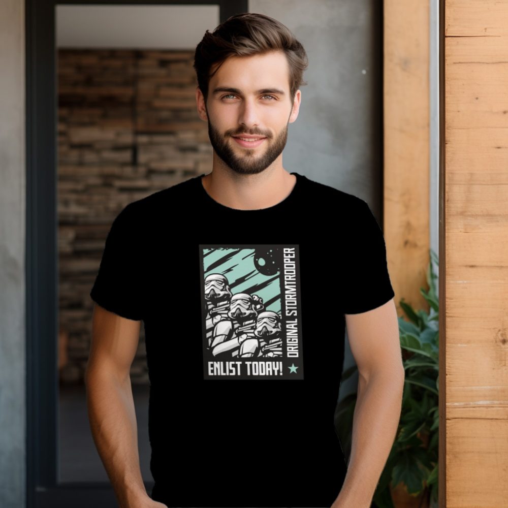 T-shirt Homme Original Stormtrooper avec un design de Original Stormtrooper Enlist Today!