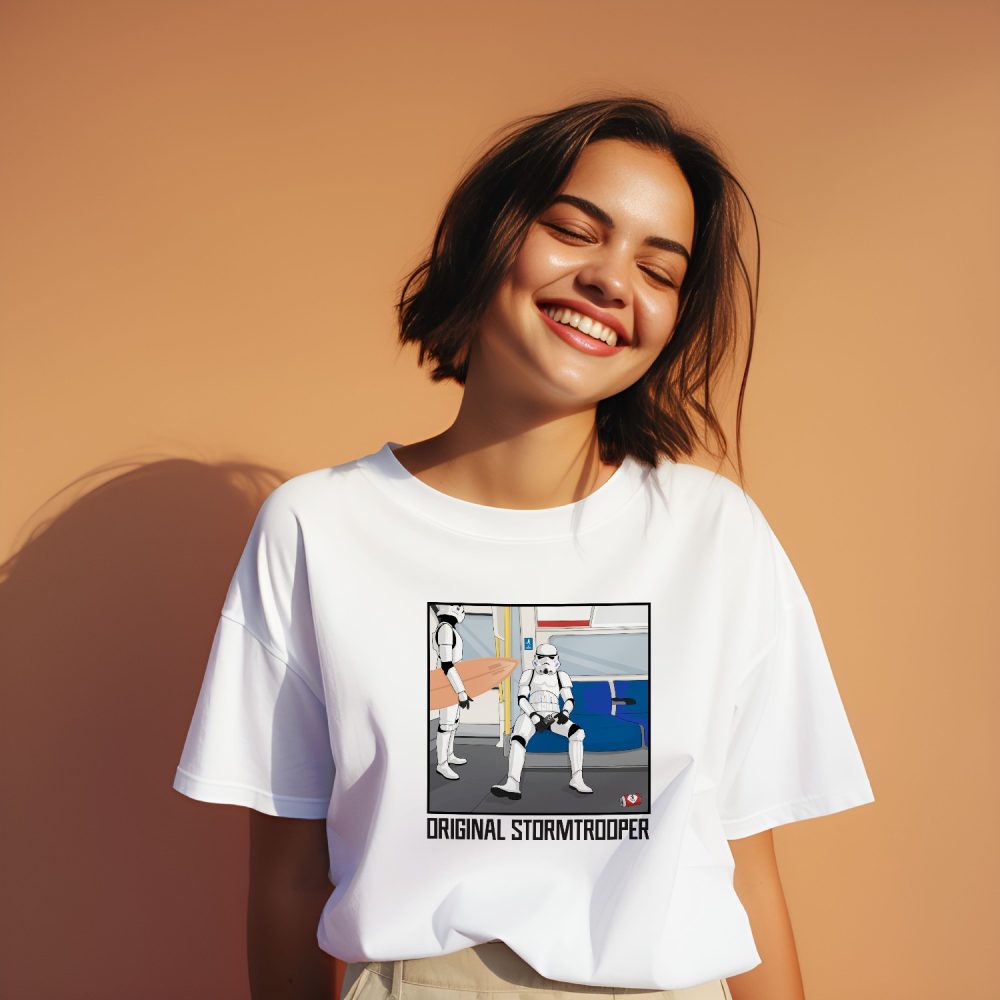 T-shirt oversize coton bio Femme Original Stormtrooper avec un design de Original Stormtrooper Transport