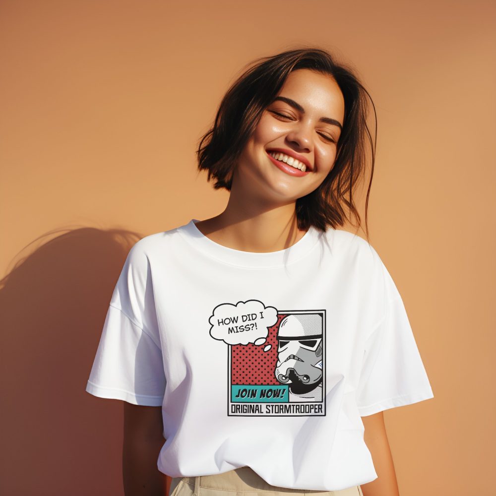 T-shirt oversize coton bio Femme Original Stormtrooper avec un design de Original Stormtrooper Join Now