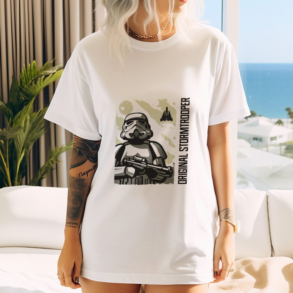 T-shirt oversize coton bio Femme Original Stormtrooper avec un design de Original Stormtrooper Décollage