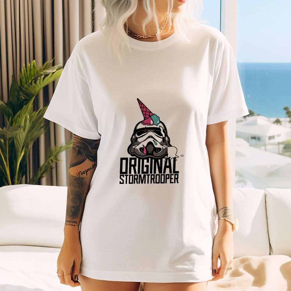 T-shirt oversize coton bio Femme Original Stormtrooper avec un design de Original Stormtrooper Ice Cream