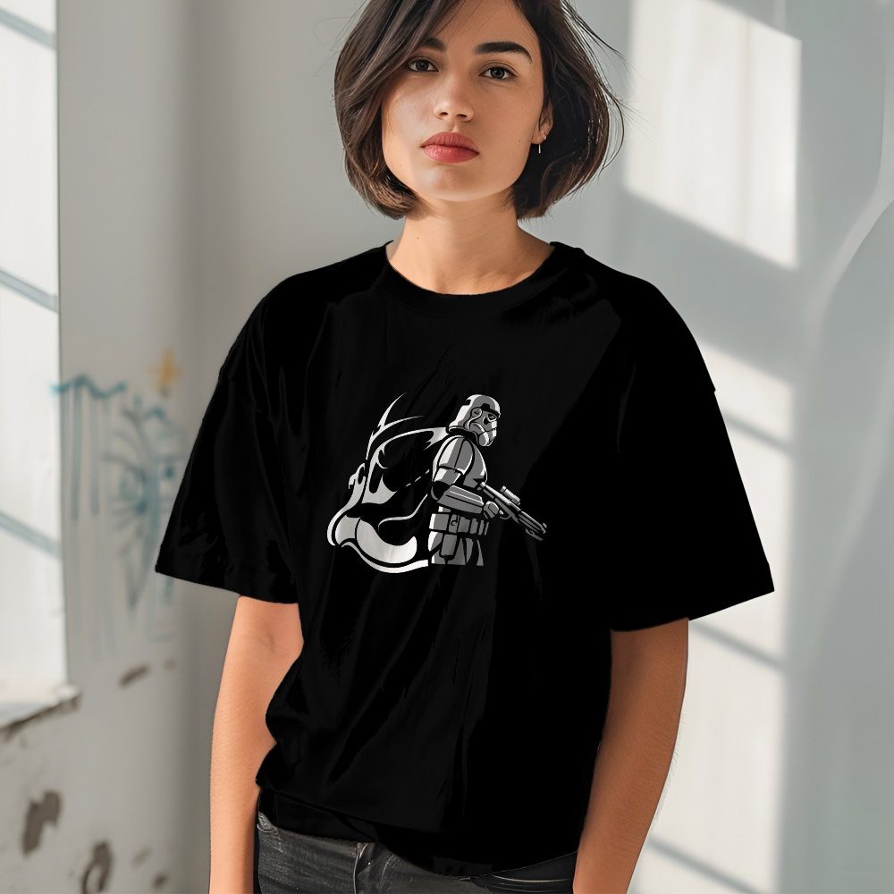 T-shirt oversize coton bio Femme Original Stormtrooper avec un design de Original Stormtrooper Profil