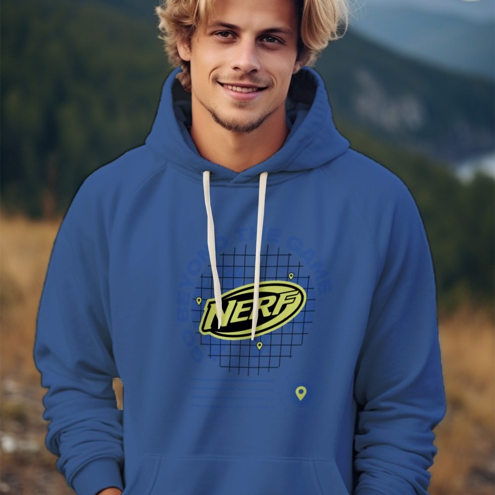 Sweat-shirt à capuche Homme Nerf avec un design de Nerf Go Beyond The Game