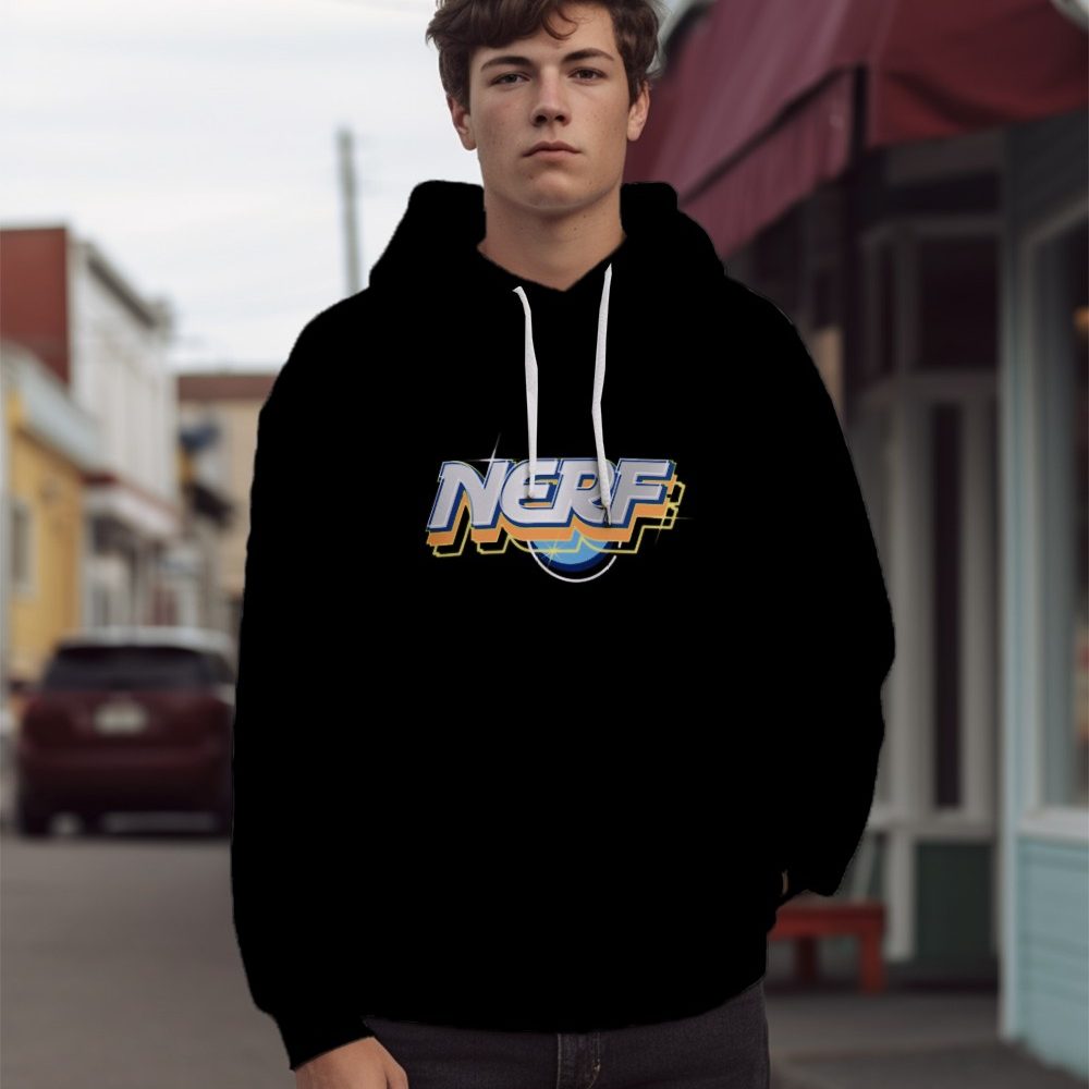 Sweat-shirt à capuche Homme Nerf avec un design de Nerf Métal