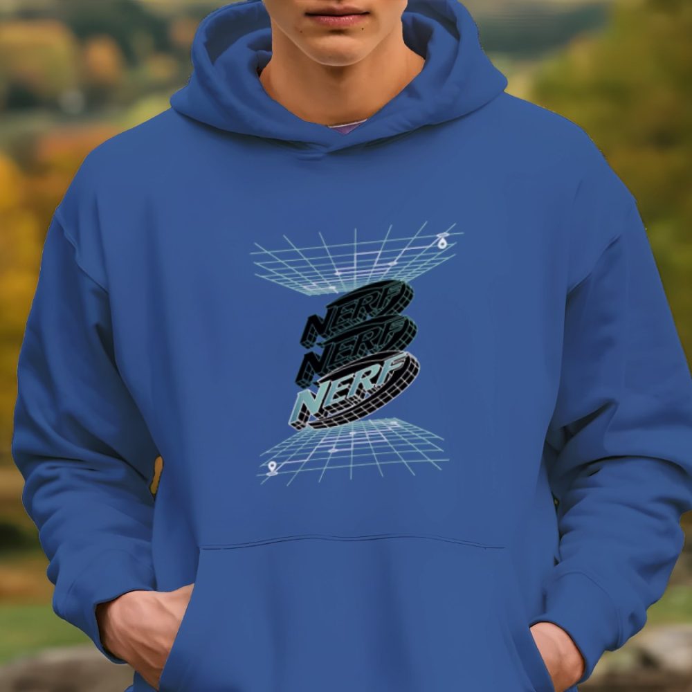 Sweat-shirt à capuche Homme Nerf avec un design de Nerf 3D