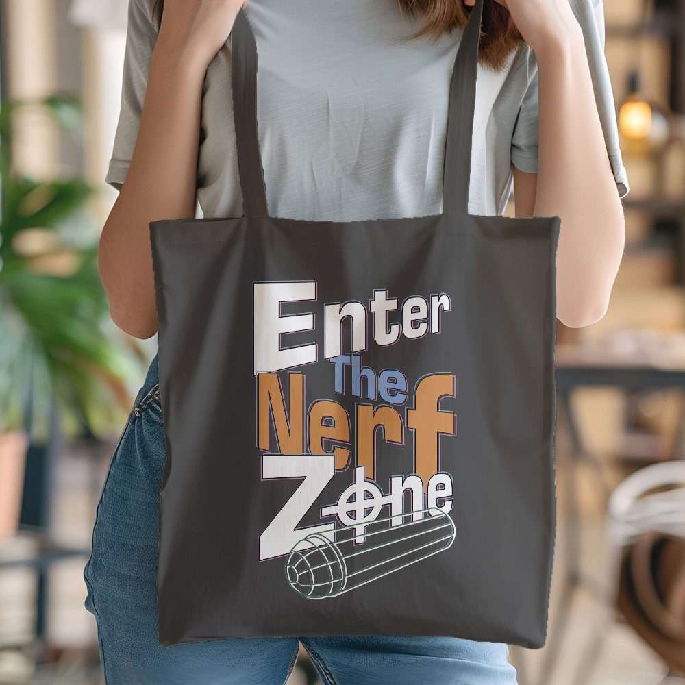 Tote bag coton bio Nerf avec un design de Nerf Enter The Nerf Zone