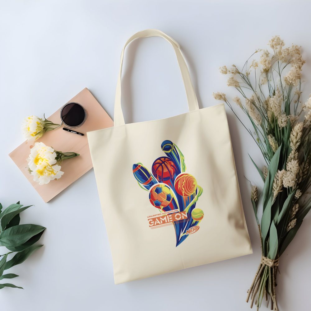 Tote bag coton bio Nerf avec un design de Nerf Game On