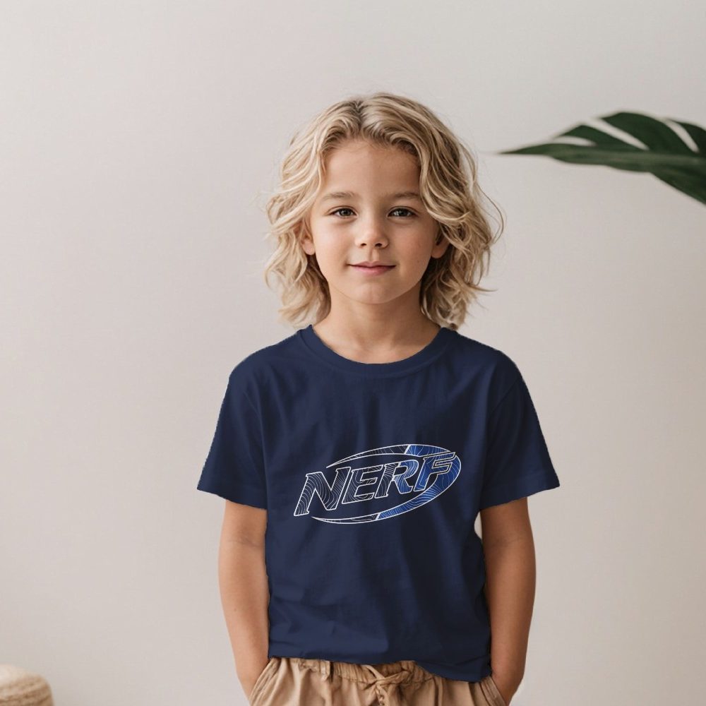 T-shirt Enfant Nerf avec un design de Nerf Wave Logo