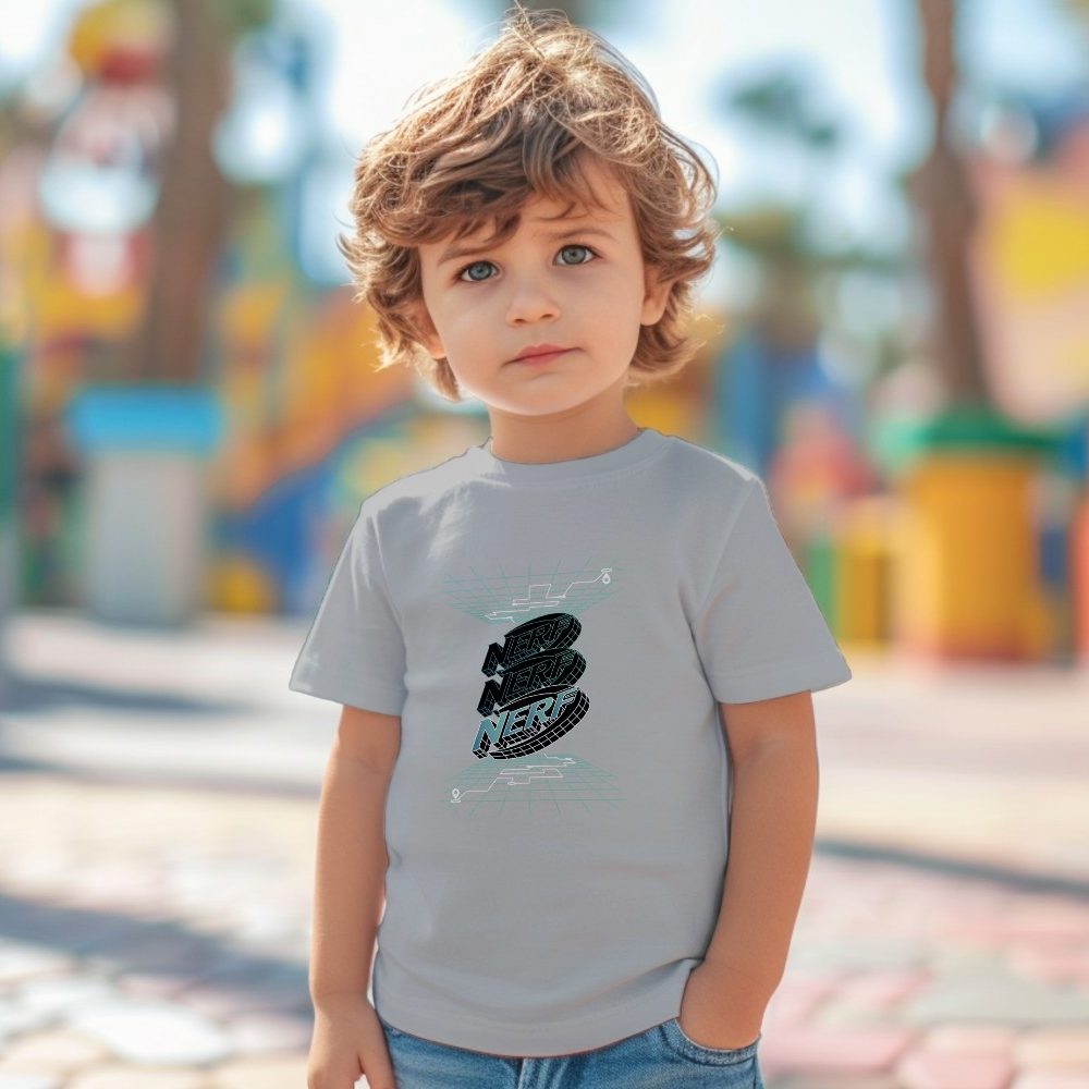 T-shirt coton bio Bébé Nerf avec un design de Nerf 3D