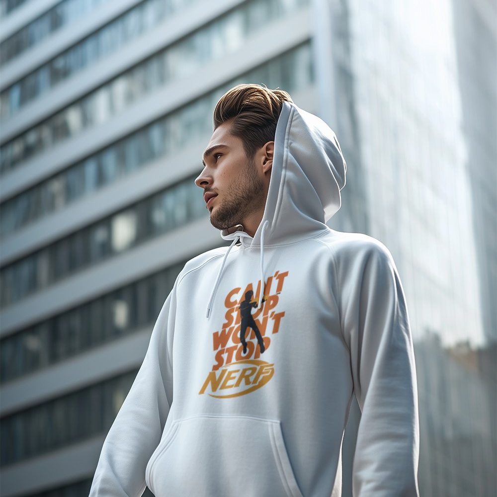 Sweat-shirt à capuche Homme Nerf avec un design de Nerf Can't Stop Won't Stop