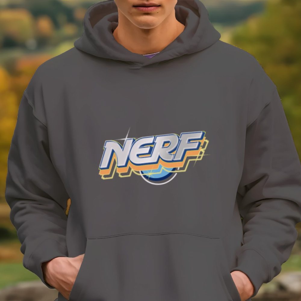 Sweat-shirt à capuche Homme Nerf avec un design de Nerf Métal
