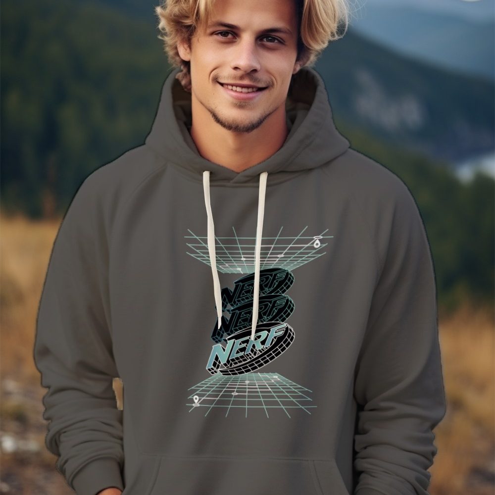 Sweat-shirt à capuche Homme Nerf avec un design de Nerf 3D
