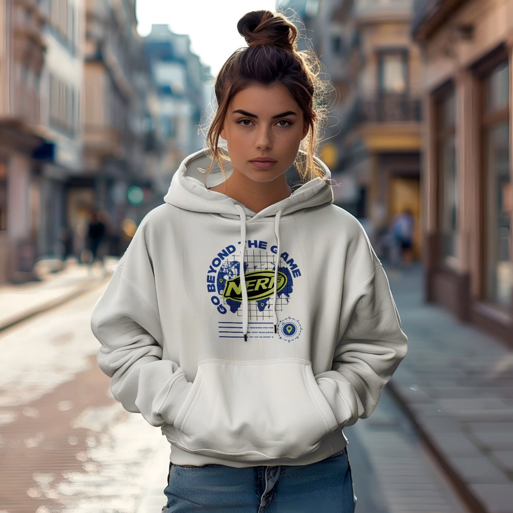 Sweat-shirt à capuche Femme Nerf avec un design de Nerf Go Beyond The Game