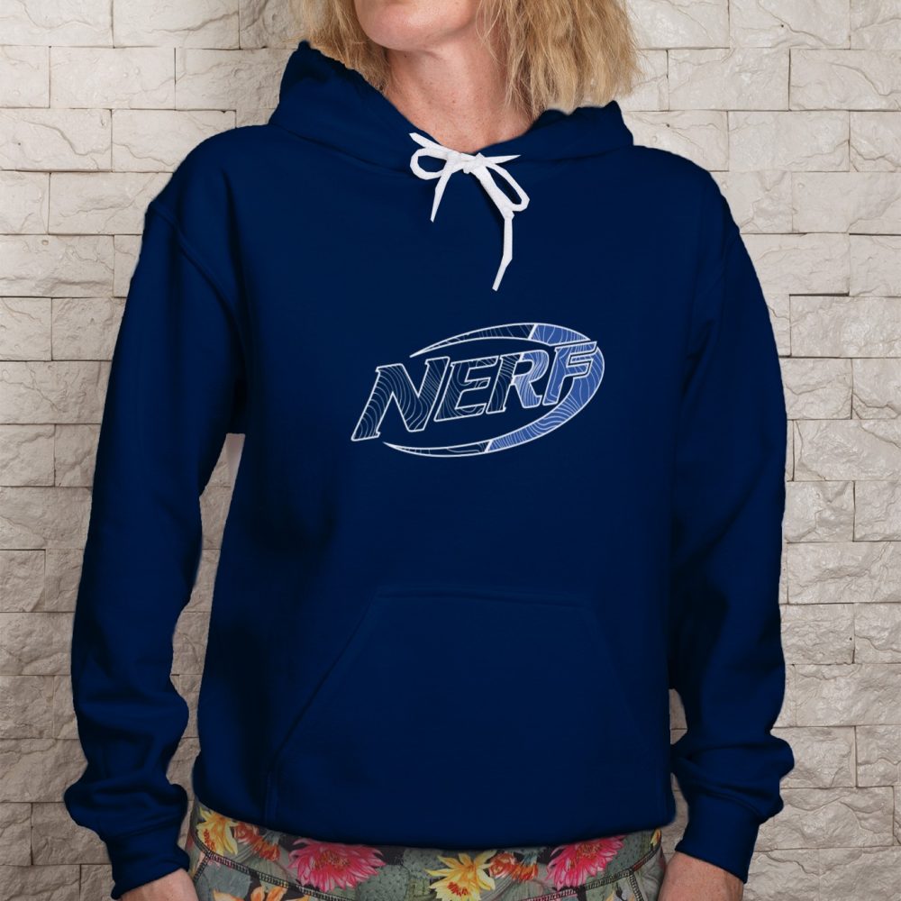Sweat-shirt à capuche Femme Nerf avec un design de Nerf Wave Logo