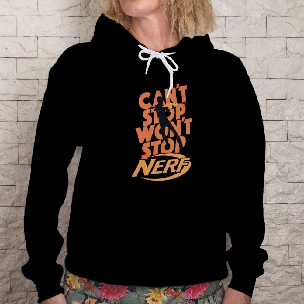 Sweat-shirt à capuche Femme Nerf avec un design de Nerf Can't Stop Won't Stop