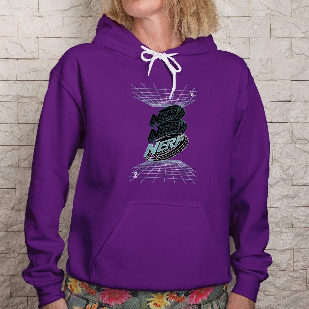 Sweat-shirt à capuche Femme Nerf avec un design de Nerf 3D