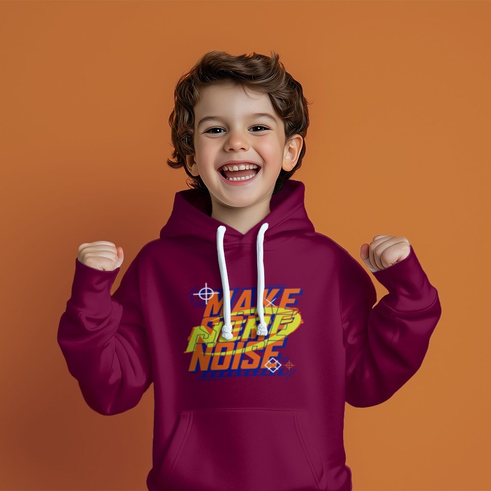 Pull à capuche Enfant Nerf avec un design de Nerf Make Some Noise