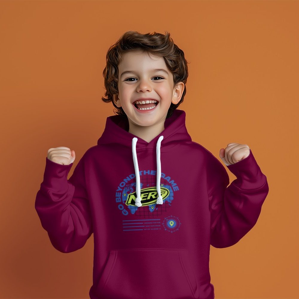 Pull à capuche Enfant Nerf avec un design de Nerf Go Beyond The Game