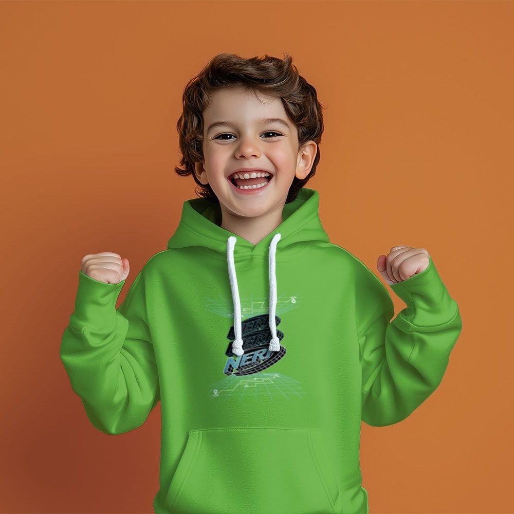 Pull à capuche Enfant Nerf avec un design de Nerf 3D