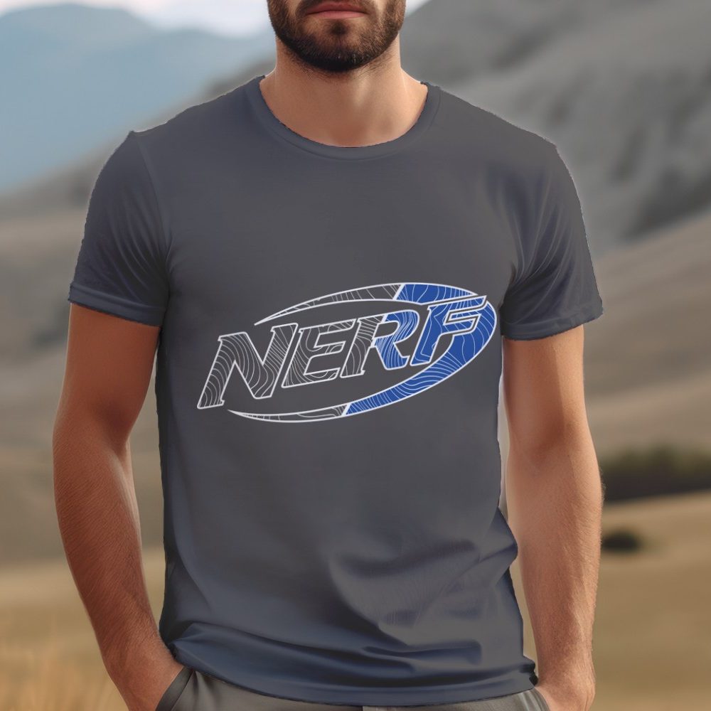 T-shirt Homme Nerf avec un design de Nerf Wave Logo