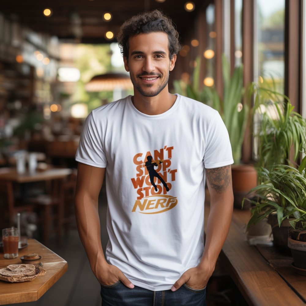 T-shirt Homme Nerf avec un design de Nerf Can't Stop Won't Stop