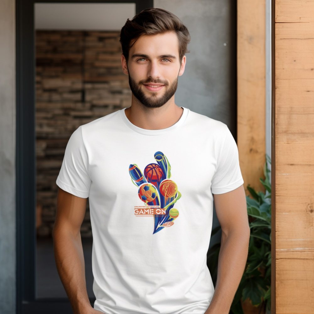 T-shirt Homme Nerf avec un design de Nerf Game On
