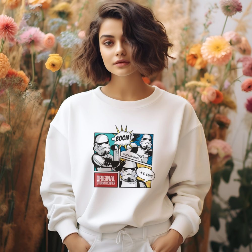 Sweat oversize coton bio Femme Original Stormtrooper avec un design de Original Stormtrooper Boom!