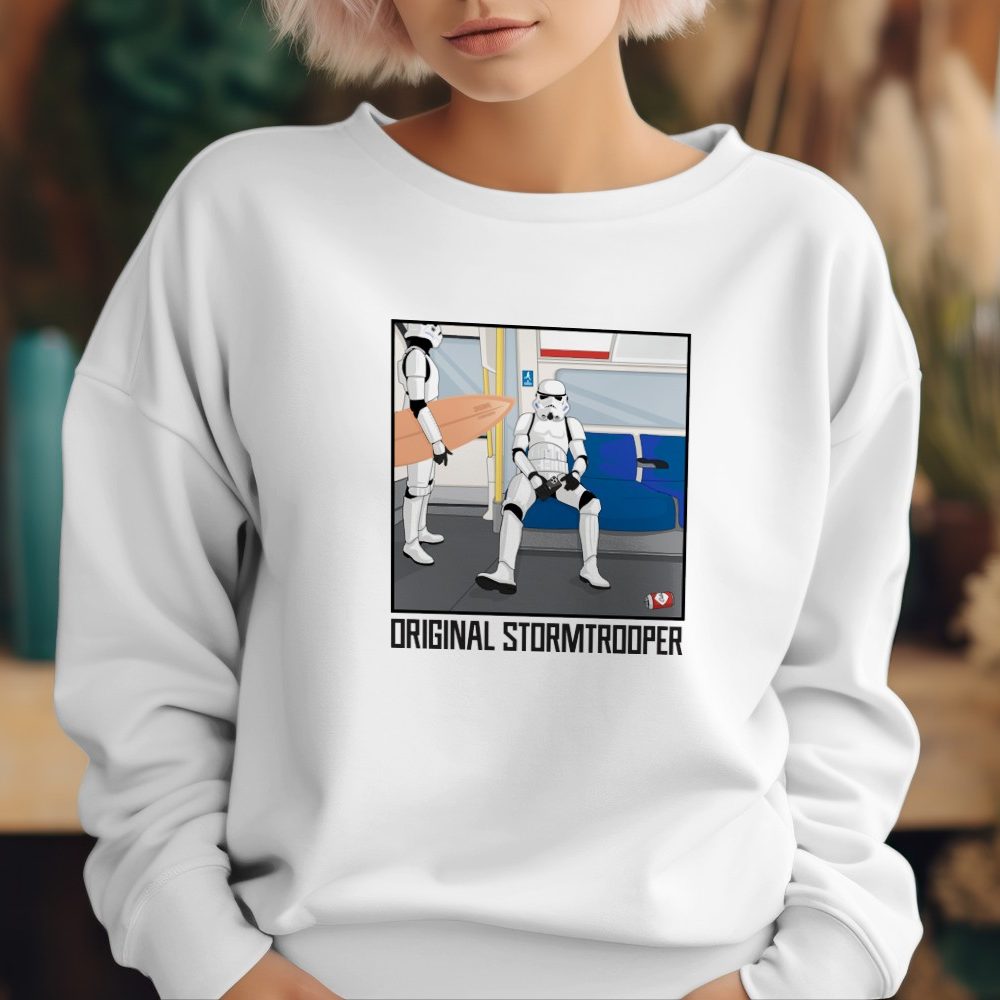 Sweat oversize coton bio Femme Original Stormtrooper avec un design de Original Stormtrooper Transport