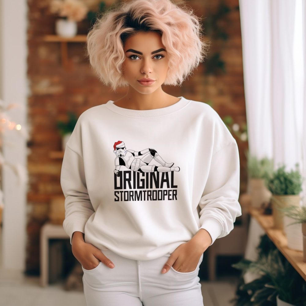 Sweat oversize coton bio Femme Original Stormtrooper avec un design de Original Stormtrooper Christmas