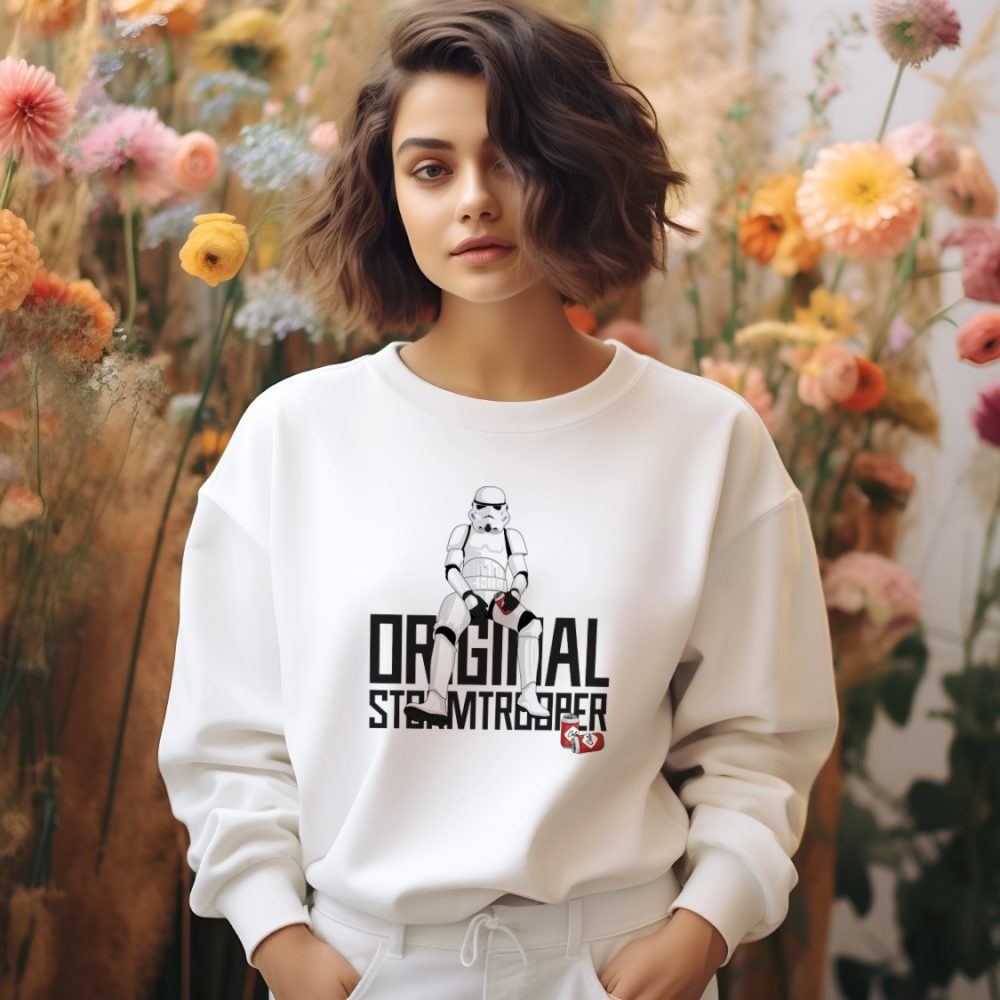 Sweat oversize coton bio Femme Original Stormtrooper avec un design de Original Stormtrooper Drinks