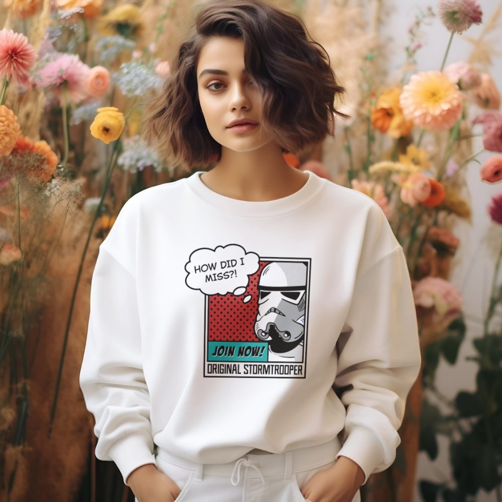 Sweat oversize coton bio Femme Original Stormtrooper avec un design de Original Stormtrooper Join Now