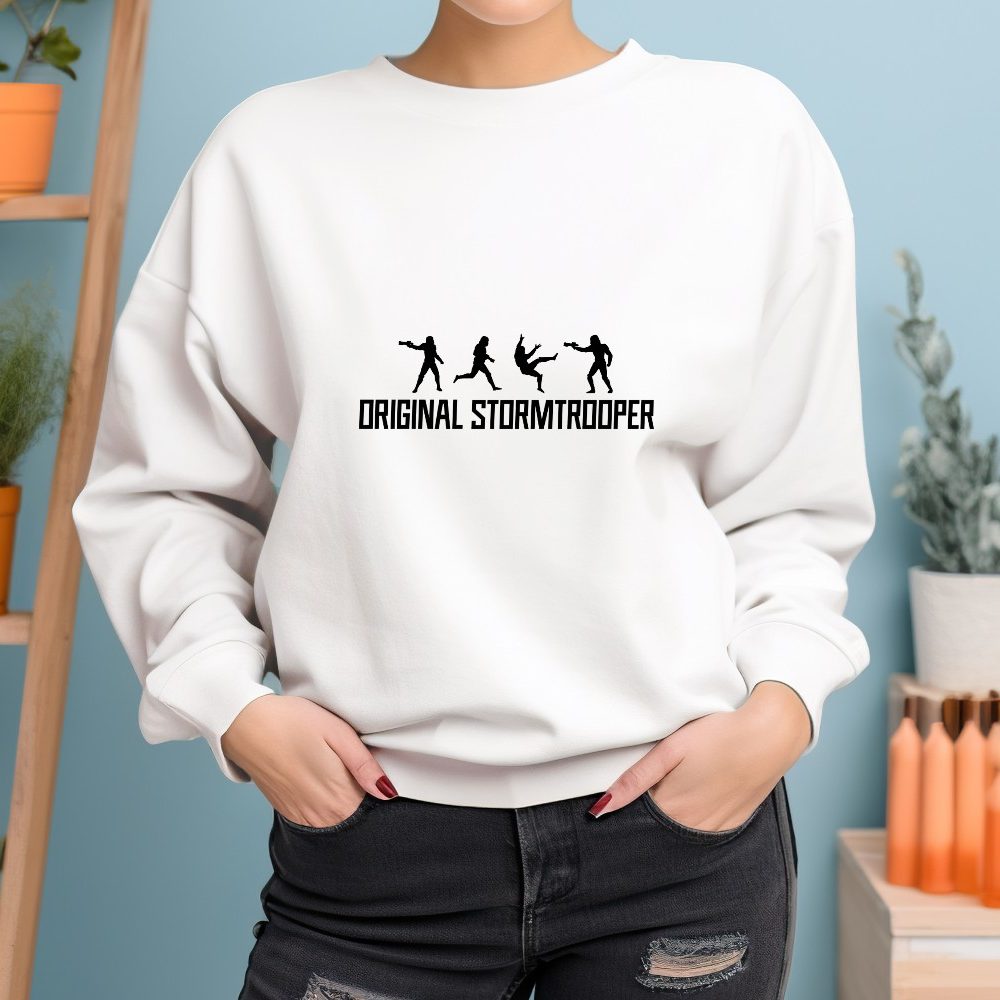 Sweat oversize coton bio Femme Original Stormtrooper avec un design de Original Stormtrooper Mouvements
