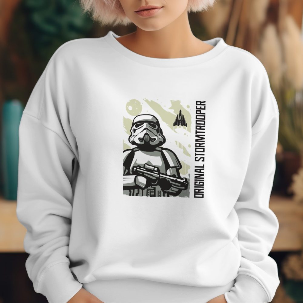 Sweat oversize coton bio Femme Original Stormtrooper avec un design de Original Stormtrooper Décollage