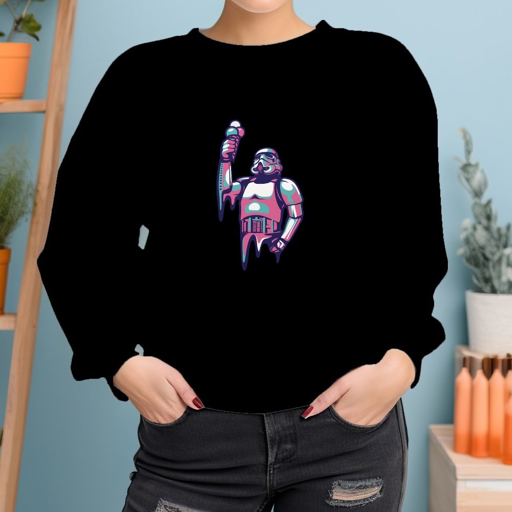 Sweat oversize coton bio Femme Original Stormtrooper avec un design de Original Stormtrooper Ice cream Statue