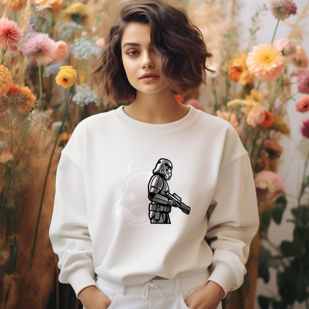 Sweat oversize coton bio Femme Original Stormtrooper avec un design de Original Stormtrooper Profil