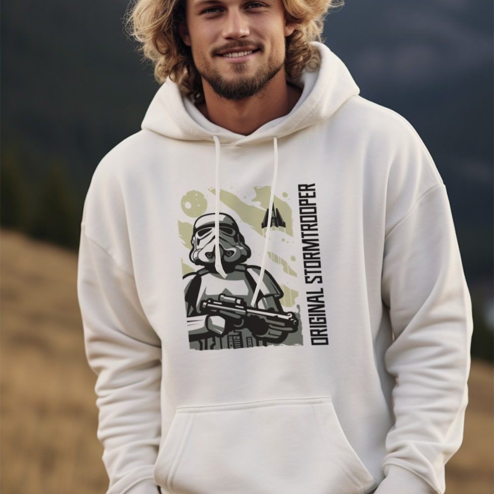 Sweat-shirt à capuche Homme Original Stormtrooper avec un design de Original Stormtrooper Décollage