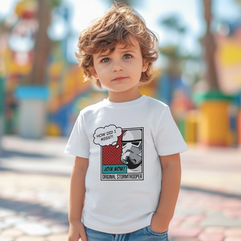 T-shirt coton bio Bébé Original Stormtrooper avec un design de Original Stormtrooper Join Now