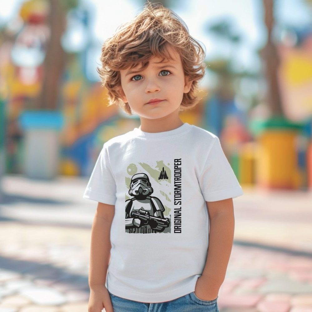 T-shirt coton bio Bébé Original Stormtrooper avec un design de Original Stormtrooper Décollage