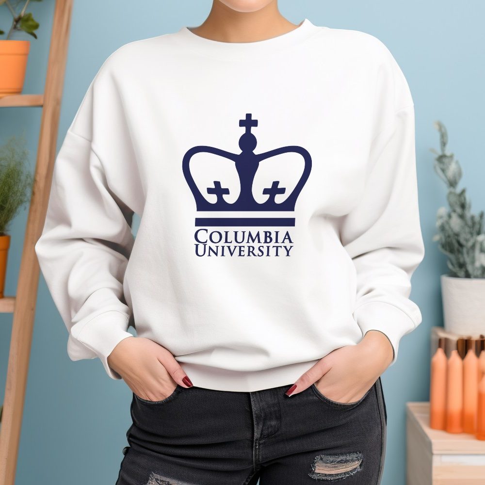 Sweat oversize coton bio Femme Columbia avec un design de Columbia Crown bleu navy
